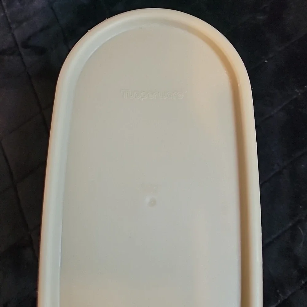 Vintage Tupperware Oval Modular Mates 3 Storage Container‎ Almond 1613 1616